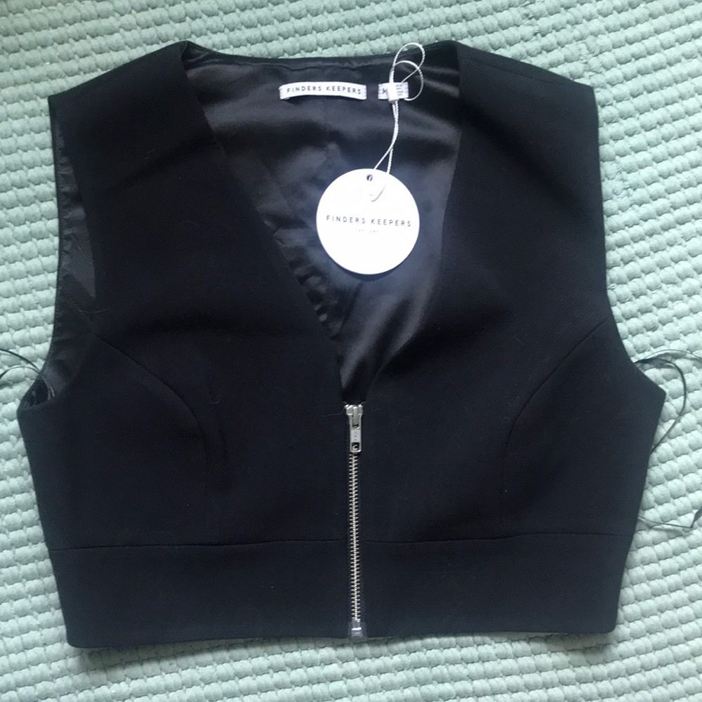 Finders Keepers the label zip Wild World crop top